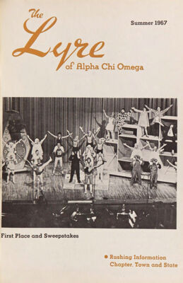 The Lyre of Alpha Chi Omega, Vol. 70, No. 4, Summer 1967